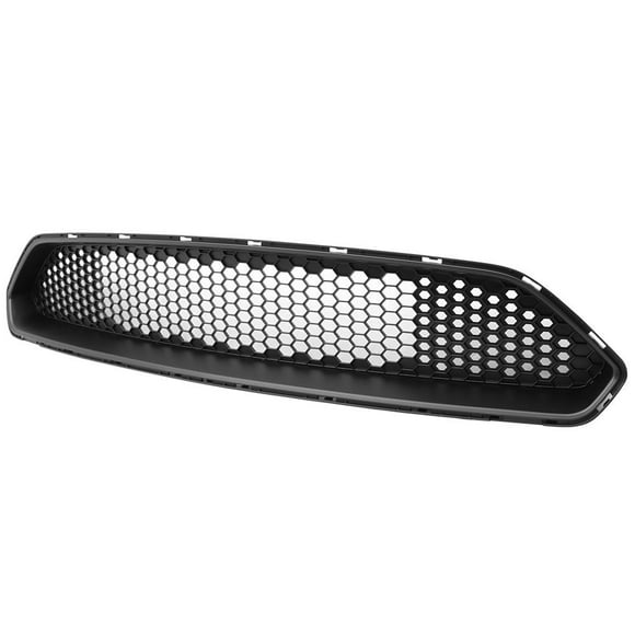 Grille Compatible With 2018-2023 Ford Mustang, Front Upper Mesh Grill Matte Black ABS by IKON MOTORSPORTS