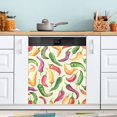 thumbnail image 5 of Dishwasher Magnetic Sticker 23x26 Inch Refrigerator Magnetic Sticker Washing Machine Magnetic Sticker Kitchen Panel Magnetic Sticker Home Decor Colored Pepper, 5 of 6