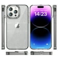 thumbnail image 2 of Clear Case for iPhone 11 Pro Max, Gradient Translucent Sparkle Shining Slim Lightweight Cover, Rugged PC+TPU Hybrid Non-Yellowing Shockproof Lens Protection Case for iPhone 11 Pro Max,Gray, 2 of 6