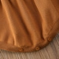 thumbnail image 4 of Arvbitana Baby Girls Knitted Sweater Romper Long Sleeve Ruffle Button Bodysuit Jumpsuit Clothes, 4 of 8