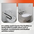 thumbnail image 5 of 23.6 inch Toilet Handrails Bathroom Safety Bar Hand Support Rail Mounted Bath Grips Bathtubs for Elderly Seniors Disabled, 5 of 10