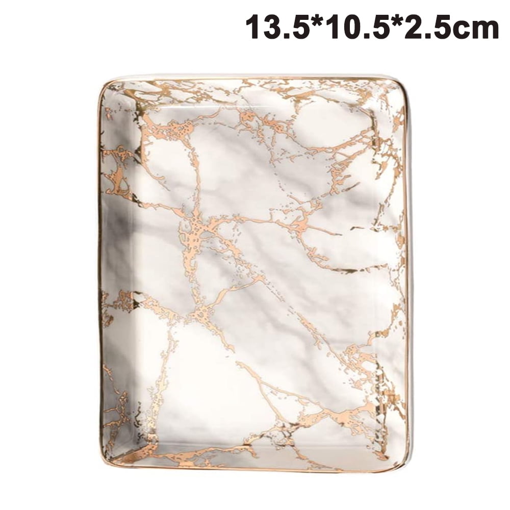 Jewellery Tray, Marble Ceramic Harness, Ceramic Jewellery Plate