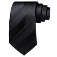 thumbnail image 4 of Set de Corbata de Seda a Rayas Barry.Wang, 150 cm de Longitud, 4 of 5