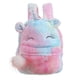 thumbnail image 1 of EeaseMX Mochila de peluche colorida para niños con forma de unicornio, mochila escolar de moda con dibujos animados para niñas., 1 of 8