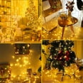 thumbnail image 4 of Christmas String Lights Indoor Outdoor, 33FT 100 LED Extendable Clear Wire 8 Modes Twinkle Fairy String Lights Plug in for Christmas Tree Holiday Party Garden Decorations 
(Warm White), 4 of 8