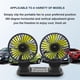 thumbnail image 5 of Scienceny Coche 3 velocidades ventilador verano pesca al aire libre vehículo ventiladores alimentados por USB refrigeración Kits de molduras para tableros de automóviles F402 Succionador 1 cabeza Scienceny VI015464-03B, 5 of 6