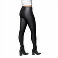 thumbnail image 3 of Jane and Bleecker Women S Faux Leather Legging Size: M, Color: Black, 3 of 5