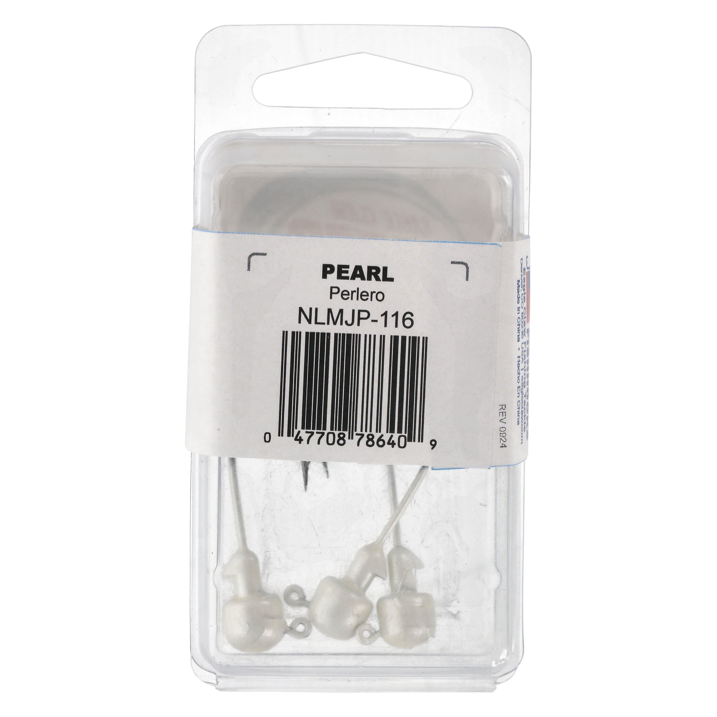 Lazer Sharp Tin Ned Jig Head - 3 pack - Hook size 1/0 - 1/16 oz - Pearl