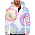 thumbnail image 1 of Sudadera para hombre Sudaderas de otoño Casual Sports Fitness Pullover Capucha Half-Zip Gradient Tie-Dye Print Odeerbi ODB-5, 1 of 5