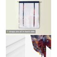thumbnail image 5 of Santa Elk Christmas Tie Up Curtains for Window, Xmas Fireworks Snowflake Thermal Insulted Balloon Shade Adjustable Rod Pocket Curtains Valance Panels for Kitchen Bathroom Café 42 x 45, 5 of 7