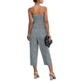 thumbnail image 3 of DYMADE Women's Strapless Wide Leg Jumpsuit, Floral Polka Dot, Summer, 3 of 4