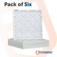 thumbnail image 5 of Filters Fast 12x36x1 Pleated Air Filter (6 Pack), Merv 13 | 1" AC Furnace Air Filters, Made in the USA | Actual Size: 11.75"x35.75"x0.75, 5 of 6