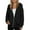 CB02_Black, variant on Women's Drawstring Zip Up Cute Plain Hoodies Fall Jacket Oversized Casual Fashion Sweatshirts with Pockets Army Green 2XL