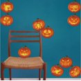 thumbnail image 1 of Toarti Juego De 10 Pegatinas Creativas De Calabaza Para Decoración Del Hogar, Decoración De Fiesta De Halloween, Decoración De Pared, Decoración De Fiesta De Acción De Gracias, Color Naranja, 1 of 5