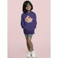 thumbnail image 2 of Pink Cat Hugging Flowers Hoodie Juniors -Image by Shutterstock,  x-Large, 2 of 4