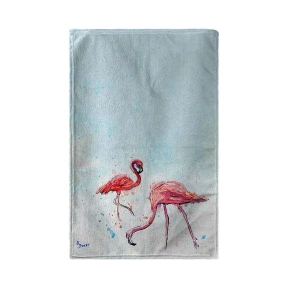 Betsy Drake BT643 30 x 50 in. Funky Flamingos Beach Towel