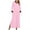 Pink, variant on Nightgowns for Women Oversized Long Sleeve Sleepwear V Neck Sleepshirt Loose Long Pajama Dress with Pockets