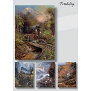 Trains, Birthday Boxed Cards (Kjv)