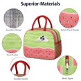 thumbnail image 4 of Lunch Bag Lunch Box for Women Reusable Insulated Lunch Bags,Water-Resistant Don't Eat Watermelon Seeds Cooler Lunch Tote Bag, Large Capacity for Work Travel Picnic, 4 of 6