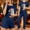 Navy, variant on Fznquz Soft Woman Pajama Set Winter Christmas Pajama 3 Piece Tops and Shorts Pants Short Sleeve Casual Pjama Set Womens