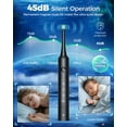 thumbnail image 2 of Rotating Electric Toothbrush for Adults, Quiet Rechargeable Toothbrush with 4 Cleaning Modes, Timer and Brush Heads, Black, 2 of 11