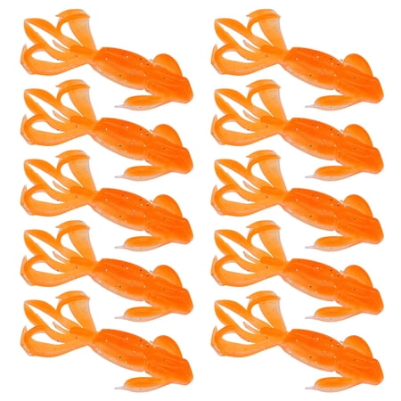 10PCS Robotic Shrimp Lures Realistic Swimming Action with Scintillate & Light Reflection Flexible Fishing
