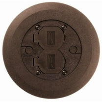 Hubbell 34251 Floor Box Cover and Flange, Brown