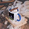 thumbnail image 5 of 3dRose, Wild Turkey Gobbler, 11oz Two-Tone Blue Mug, 5 of 7
