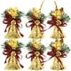 thumbnail image 1 of Adornos navideños, campanas colgantes de Navidad, colgante para árbol de Navidad, 6 uds., 1 of 8