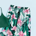 thumbnail image 6 of Swimsuit with Skirt Girls Tankini Swimsuit Criss Cross Ruched Tankini Sets with Print Shorts 3 Piece Bathing Suits for Girls Swim 9-18Y, 6 of 6