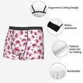 thumbnail image 3 of Sikiie Lilies Flowers Print Men's Boxer Briefs, Elastic Waistband Boxer Briefs Leggings-XX-Large, 3 of 5