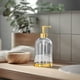 thumbnail image 4 of Dispensador de jabón de manos de 450 ml, rellenable, para baño y cocina, superficie lisa, multiusos para loción o champú., 4 of 6