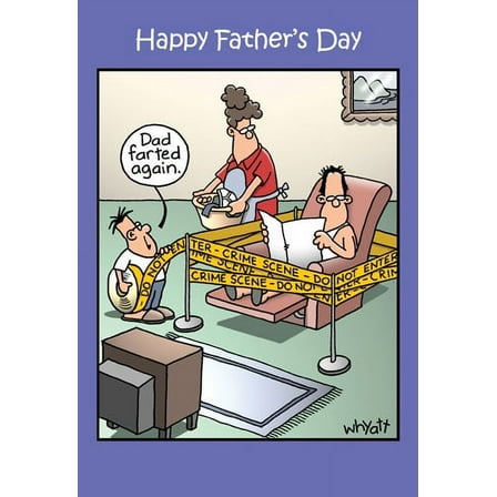 NobleWorks Tim Whyatt Humorous Father's Day Card, Recycled Cardstock
