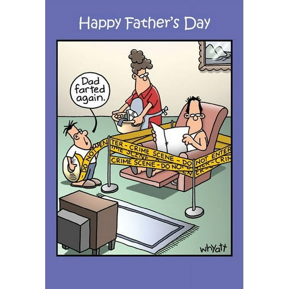 NobleWorks Tim Whyatt Humorous Father's Day Card, Recycled Cardstock