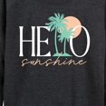 thumbnail image 3 of Instant Message - Hello Sunshine Palms - Women's Lightweight French Terry Long Sleeve Shirt, 3 of 6