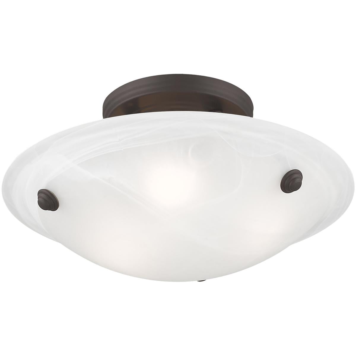 3 Light Bronze Ceiling Light fixture with Steel base material