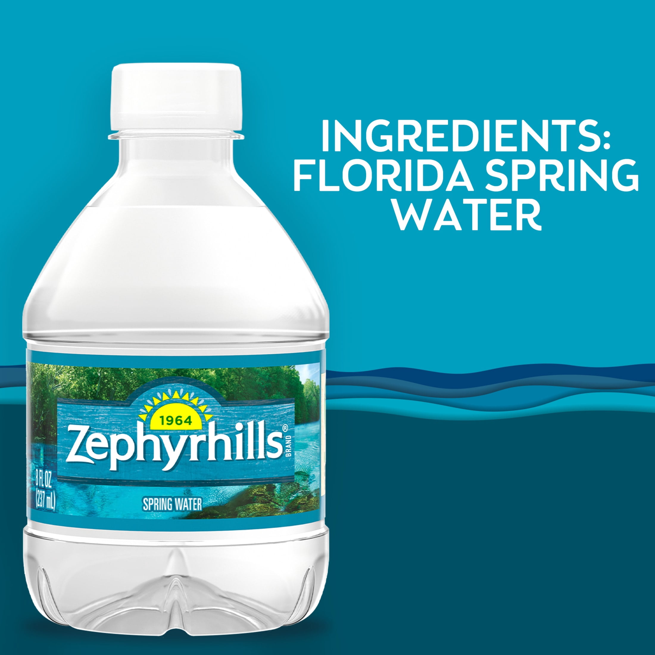 Zephyrhills, Spring Water, 8 fl oz, 12-pack bottles