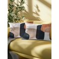 thumbnail image 5 of Outdoor Pillows Waterproof, Black Brown Abstract Art Bedding Throw Pillows with Insert for Couch Sofa Bed, Modern Geometric Luxury 12x20 Inch Pillowcases Decorative Camping Patio Pillow Set of 1, 5 of 8