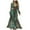 #167 Green, variant on Felirenzacia Women's Green Floral Maxi Dresses Casual Deep V Neck Long Sleeve Evening Dress Cocktail Party Dress for Women