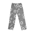 thumbnail image 2 of Fabrcox Womens Pajama Pants Flannel Halloween Ghost Print Sleep Pants for Women Fall Winter Warm Plush Thicken Comfy Women Pj Pants Gray XXL, 2 of 8