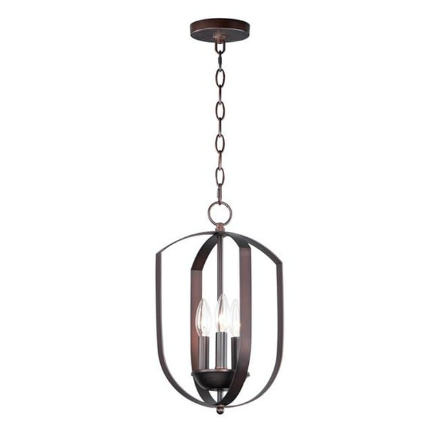 Maxim 10033OI 10 in. Provident 3 Light Oil Rubbed Bronze Chandelier Ceiling Light