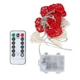 thumbnail image 2 of Heart String Lights, Multipurpose 6.5ft Vintage Rattan Twinkle Lights Portable Romantic Beautiful 14 Lamps  for Valentines Day, 2 of 7