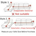 thumbnail image 4 of Topchances Sectional Couch Covers, L Shape Sofa Slipcover for 3+3 Seat Couch, Universal Stretch Furniture Protector with 4pcs Pillowcase (Black&Gray), 4 of 8