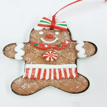 Holiday Time Gingerbread Girl Ornament, 4.5"
