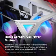 iBUYPOWER Element Gaming PC Desktop Computer Intel Core i7 14700F CPU, NVIDIA GeForce RTX 5060Ti 8GB GPU, 16GB DDR5 RGB 5200MHz RAM, 1TB NVMe SSD,Windows 11 Home,Gamer Keyboard and Mouse- EWI7N56T02