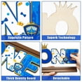 thumbnail image 3 of Haooryx Prince ONE Letter Sign Table Wooden Centerpiece for Baby Boy Royal Prince First Birthday Party Decorations, Shining Crown One Year Old Toddler Boy 1st Birthday Baby Shower Decor Supplies, 3 of 7