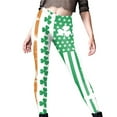 thumbnail image 3 of AherBiu St. Patrick's Day Yoga Leggings for Womens Stretch Clover Printed Workout Gym Legging Bottom Pants, 3 of 5