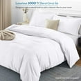 thumbnail image 5 of 1100 TC 100% Egyptian Cotton Duvet Cover Zipper Closur Ultra Soft Durable and Fade Resistant Color White Solid size Full, 5 of 7