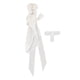 thumbnail image 2 of Figura de acción con vestido largo, ropa femenina, vestido de soldado para figura de acción de 12" blanco, 2 of 9