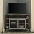 thumbnail image 3 of Maverick 48" Mesh Porte Coin TV Stand avec Étagère Réglable en Lavage Gris, 3 of 4